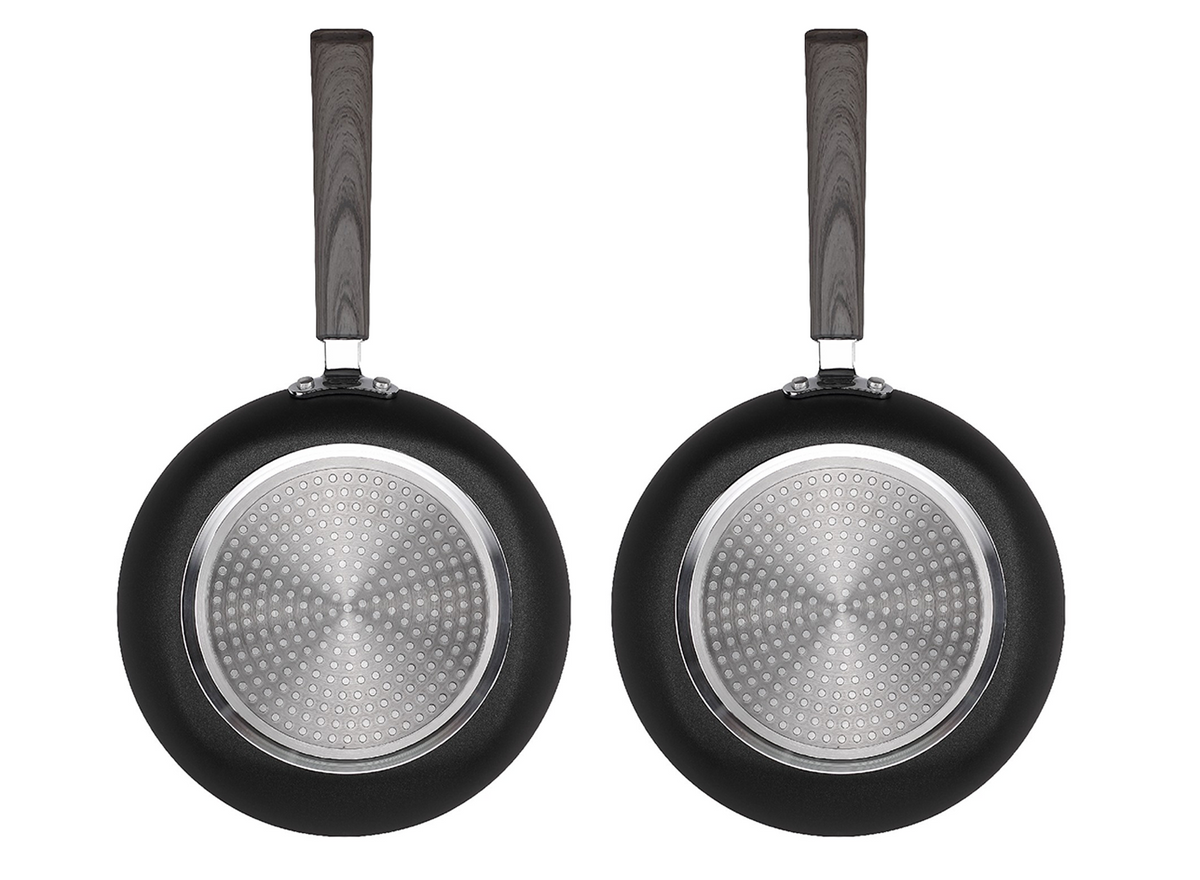 12 Inch Classic Non-stick Fry Pan with LIDS (2 PACK) – Not a