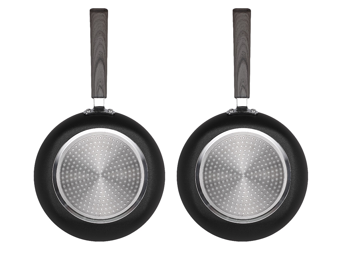 12 Inch Classic Non-stick Fry Pan with LIDS (2 PACK) – Not a Square Pan