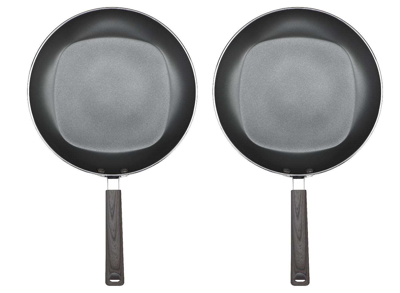 12 Inch Classic Non-stick Fry Pan with LIDS (2 PACK) – Not a Square Pan