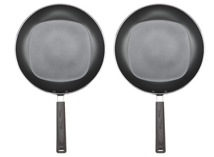 12 Inch Classic Non-stick Fry Pan with LIDS (2 PACK)